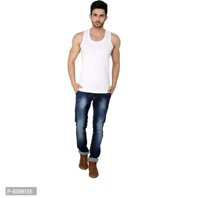 Mens Cotton Vest RN Combo Pack of 3,White-thumb4