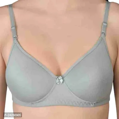 Women's Cotton Padded Non-Wired T-Shirt Lightly Padded Bra Multipack of 3-thumb3