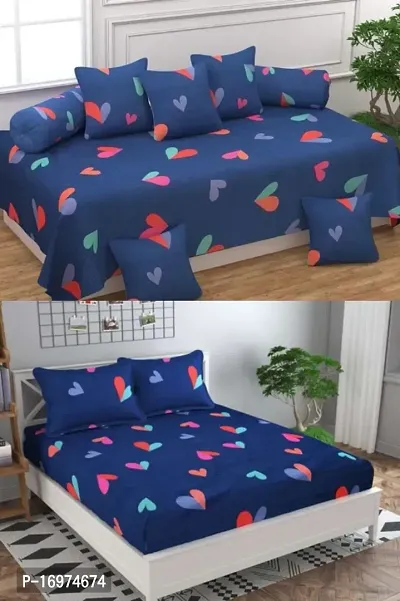 Room Combo 1 double bedsheet with same design diwan set
