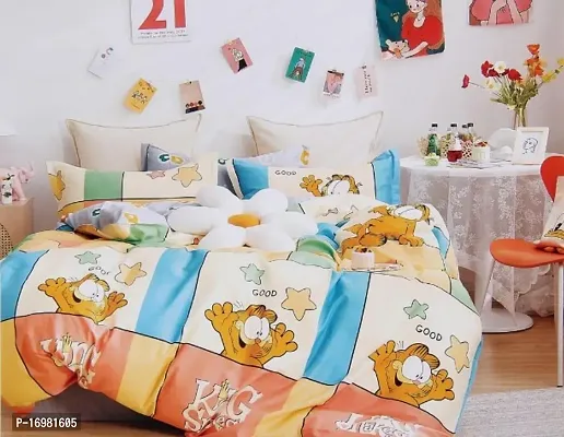 Kids Design Soft Glace Cotton Bedsheet-thumb0