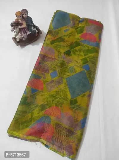 Women's Cotton Printed Saree without Blouse Piece