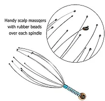 Manual Head Massage Hand Held Scalp Oil Massager Pain Relief And Hair Growth, Head Massager Neck Massage Octopus Scalp Stress Relax Spa Therapy Dealing (Multicolor) - Pack of 2 Pieces 79% off-thumb1