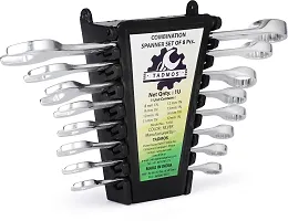 Spanner Hand Toll Kit Wrench Set Double Sided Combination Pack of 8-thumb1