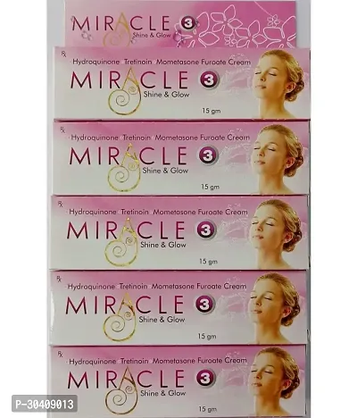 Miracle 3 Skin Cream 15 gm, Pack of 5