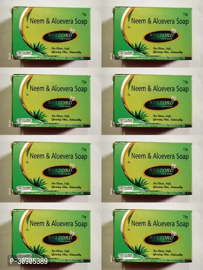 Neem Aloevera Soap 75gm  8 Pc