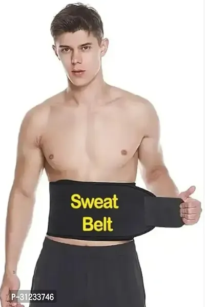 Useful Adjustable Sweat Belt for Fat Loss, Weight Loss and Tummy Trimming Exercise-thumb0