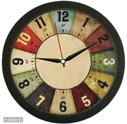 Designer Multicoloured Plastic Analog Wall Clock-thumb0