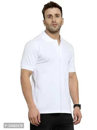 Kavmart Men's Regular Fit T-Shirt Collar and Sleeves Gives a Trendy Look-thumb5