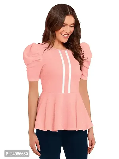 Kavmart Faltu Wear GILRS Stylish Top with Puff Sleeve of Mordern Fit for Suitable-thumb2