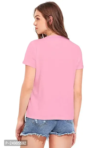 Kavmart Blue Moth BTS Love Yourself Regular FIT T-Shirt for Women-thumb4
