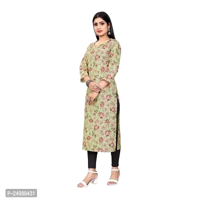 Kavmart Faltuwear Women's Cotton Blend Printed Straight Kurti