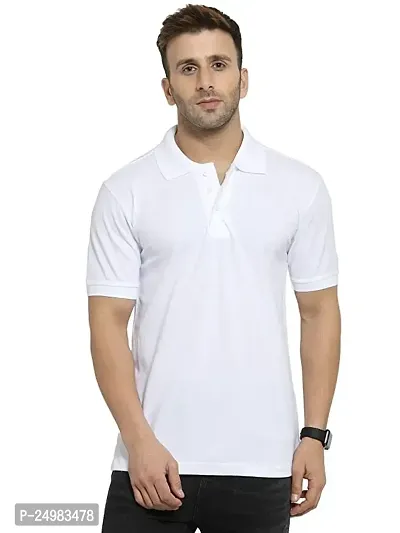 Kavmart Men's Regular Fit T-Shirt Collar and Sleeves Gives a Trendy Look-thumb0