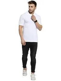 Kavmart Men's Regular Fit T-Shirt Collar and Sleeves Gives a Trendy Look-thumb1