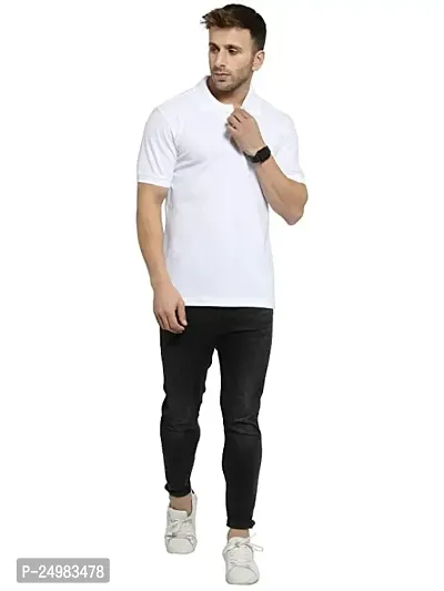 Kavmart Men's Regular Fit T-Shirt Collar and Sleeves Gives a Trendy Look-thumb2