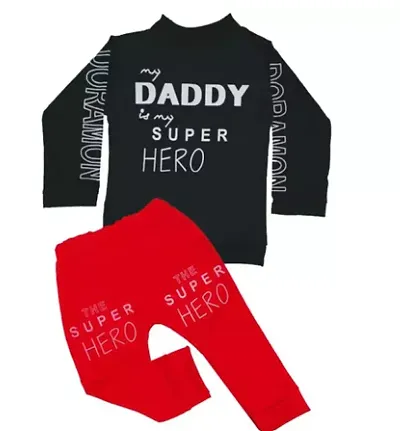 KIDS BOYS FULL SLEEVES T-SHIRT AND BOTTOM SET