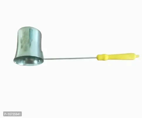 Yellow Steel Water Ladle/Spoon/Canteen Server (Pack of 1)