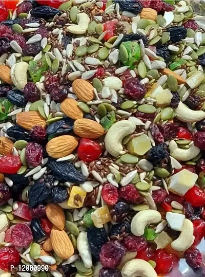 Kohinoor Hub Fresh and Healthy Dry Fruits Healthy Nutmix - 0.5 Kg. | [Almonds, Pistachios, Cashew, Kishmish, Apricot, Black Raisins] Healthy And 10+ Varieties ] 500Gram-thumb0