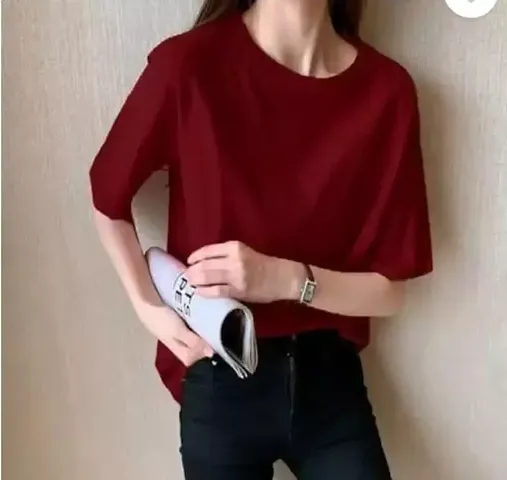 Trendy Cotton Loose Fit T-Shirt