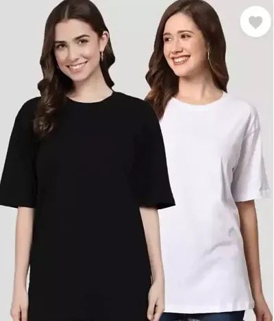 Elegant Solid Tshirt Combo For Women