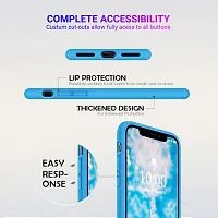 LIRAMARK Liquid Silicone Soft Back Cover Case for Apple iPhone 11 (Sky Blue)-thumb2
