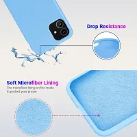 LIRAMARK Liquid Silicone Soft Back Cover Case for Apple iPhone 11 (Sky Blue)-thumb3