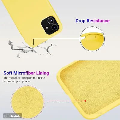 LIRAMARK Liquid Silicone Soft Back Cover Case for Apple iPhone 11 (Yelllow)-thumb4