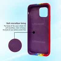 LIRAMARK Liquid Silicone Soft Back Cover Case for Apple iPhone 11 Pro (Rainbow)-thumb1