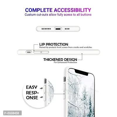 LIRAMARK Liquid Silicone Soft Back Cover Case for Apple iPhone 11 Pro (White)-thumb3