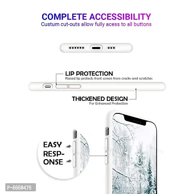 LIRAMARK Liquid Silicone Soft Back Cover Case for Apple iPhone 11 Pro Max (White)-thumb3