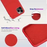 LIRAMARK Liquid Silicone Soft Back Cover Case for Apple iPhone 11 Pro Max (Red)-thumb3