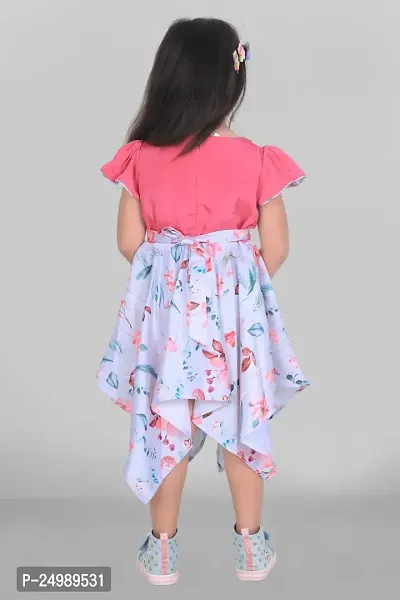 Trendy Multicoloured Satin Frocks For Girls-thumb5