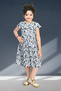 Trendy Multicoloured Synthetic Frocks For Girls-thumb1