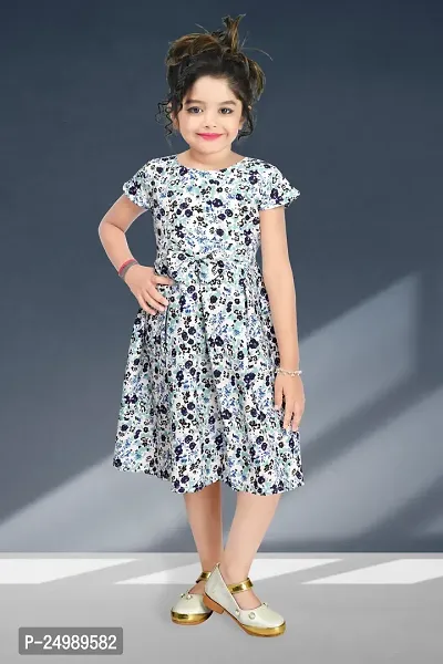 Trendy Multicoloured Synthetic Frocks For Girls-thumb2