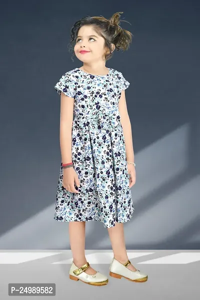 Trendy Multicoloured Synthetic Frocks For Girls-thumb3