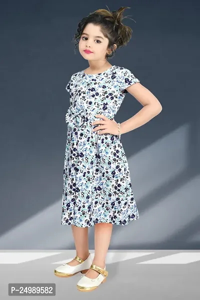 Trendy Multicoloured Synthetic Frocks For Girls-thumb4