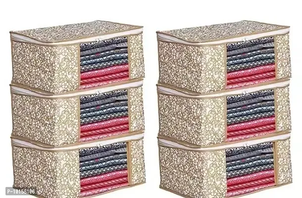 Classic Printed Non Woven Organizers, Pack of 6-thumb0