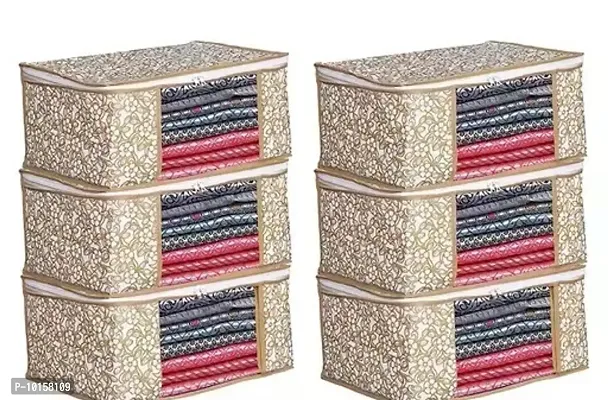 Classic Printed Non Woven Organizers, Pack of 6