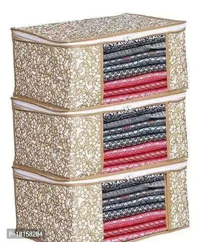 Classy Printed Non Woven Organizers, Pack of 3