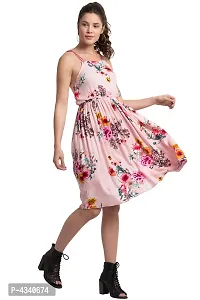 Pretty Baby Pink Floral Bow Short Western Dress For Girls-thumb3