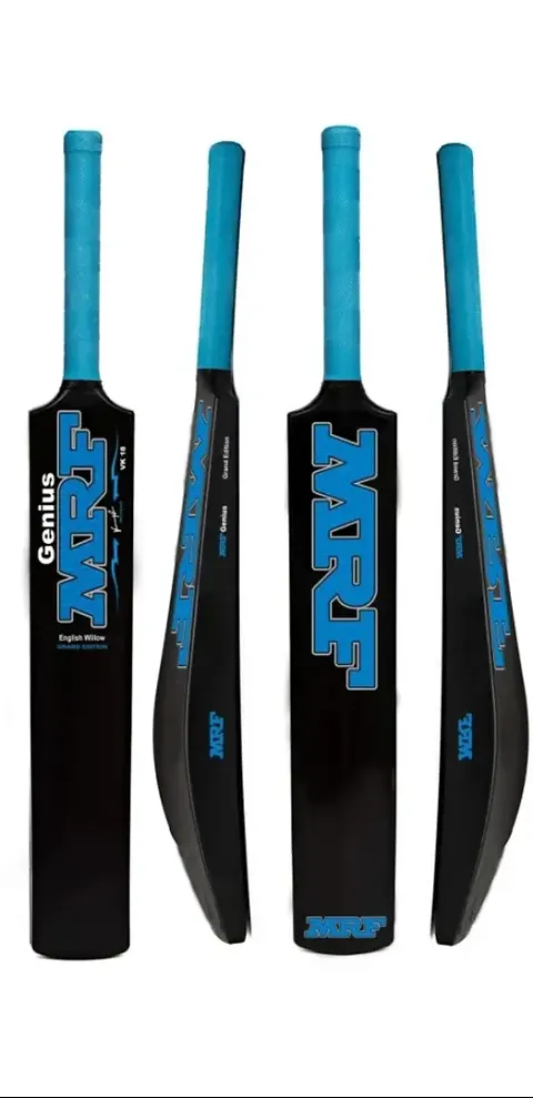 Heavy duty black blue MRF Hard plastic cricket bat For 14+ year