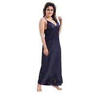 Siami Apparels Solid Satin 6 Piece Nightwear/Nighty Set (1 Robe, 1 Nighty, 1 Top, 1 Patiyala, 1 Lingerie Set) for Women-thumb4