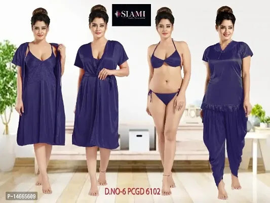 Siami Dreamy Delights: A Collection of Six Bridal Nighties for Your Special Night