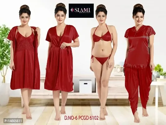 Siami Dreamy Delights: A Collection of Six Bridal Nighties for Your Special Night