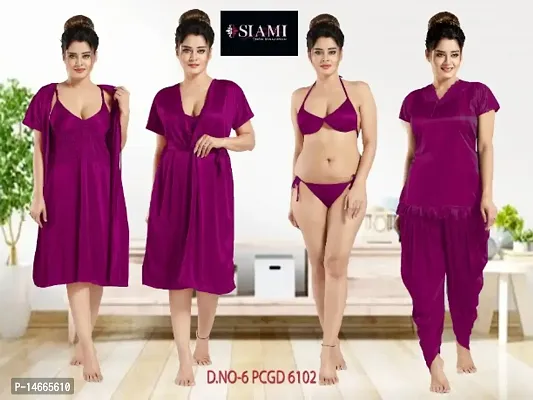 Siami Dreamy Delights: A Collection of Six Bridal Nighties for Your Special Night