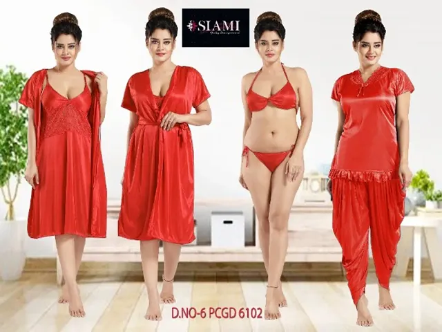 Best Selling Satin Nighty Women's Nightwear 