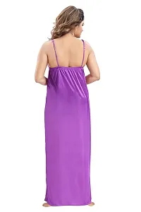 Stylish Fancy Satin Nighty For Women-thumb2