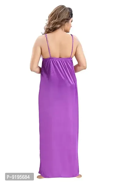 Stylish Fancy Satin Nighty For Women-thumb3