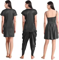 Stylish Fancy Satin Nighty For Women-thumb2