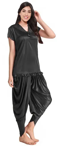 Stylish Fancy Satin Nighty For Women-thumb1