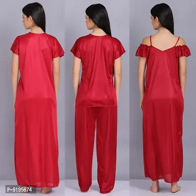 Stylish Fancy Satin Nighty For Women-thumb2